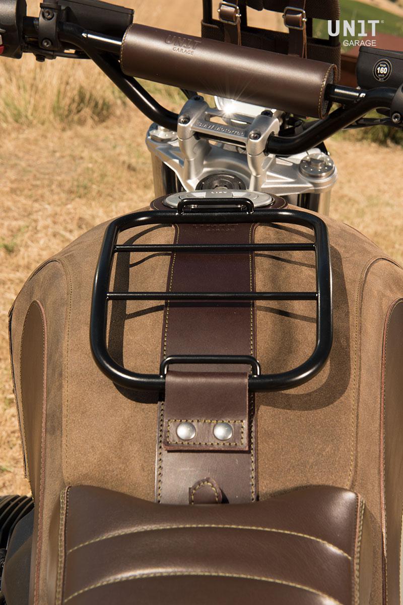 BMW R nineT 1200 Scrambler [2016-2023] - Tankabdeckung aus Leder mit Gepäckträger