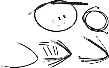 harley davidson flsl [MARCA BURLY] - Kit cavi manubrio e tubi freno per manubri Burly Ape