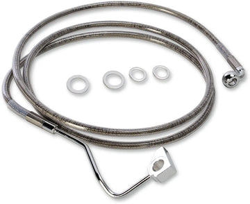 harley davidson fltr [DRAG SPECIALTIES] - Kit de conduites de frein rallongées en acier inoxydable