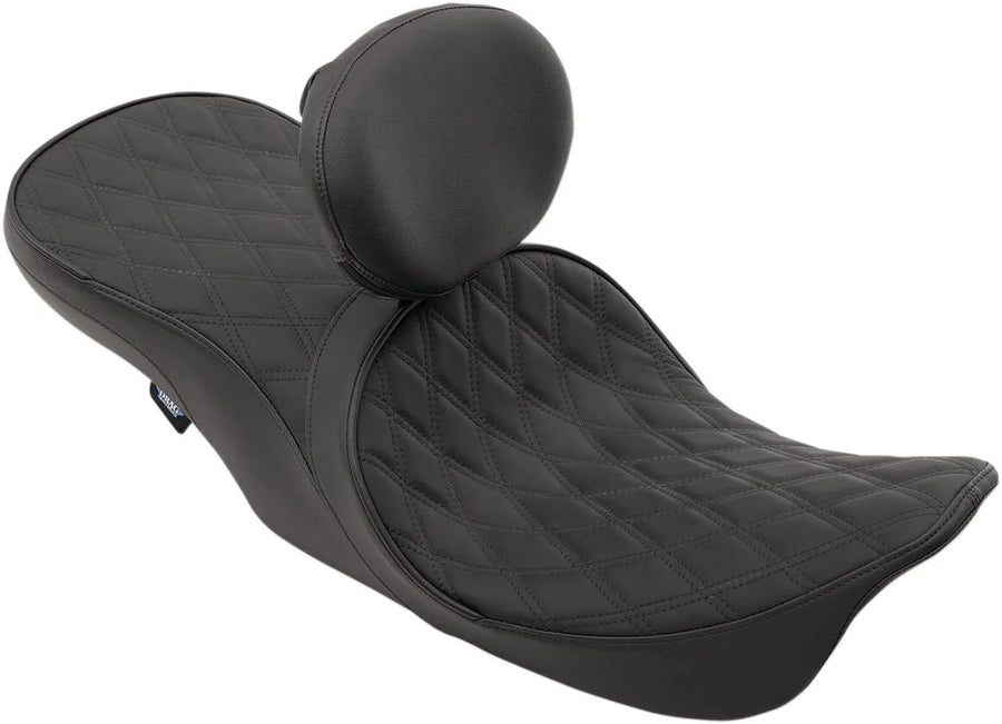 Harley Davidson FLHRI [DRAG SPECIALTIES] - Sedile Touring in pelle 2 posti con posizione anteriore e basso profilo