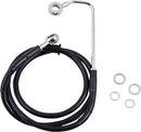 Harley Davidson flstc [DRAG SPECIALTIES] - Tubazione freno estesa in acciaio inossidabile-4