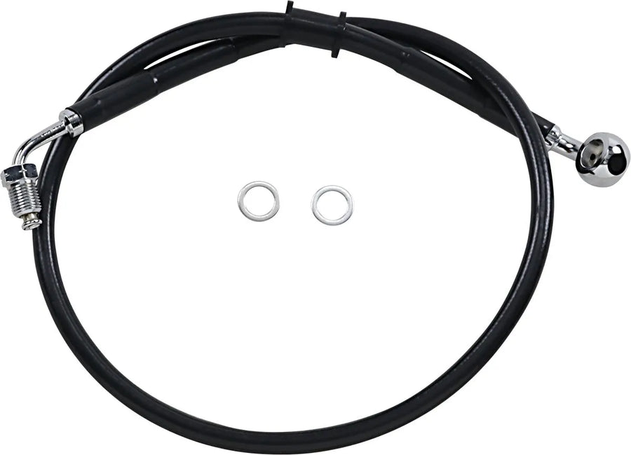 harley davidson flde [DRAG SPECIALTIES] - Conduite de frein rallongée en acier inoxydable