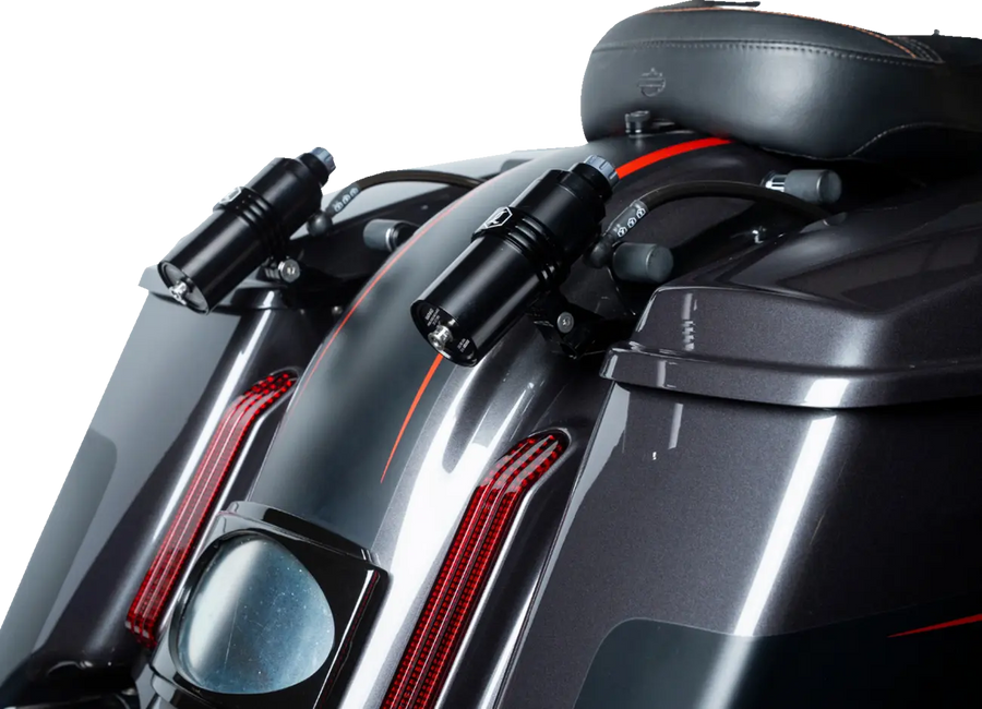 Harley-Davidson FLHXSE 1977 Street Glide CVO 121 [2024-2025] - REVO ARC Billet Remote Reservoir Outer Mounts - Image 2