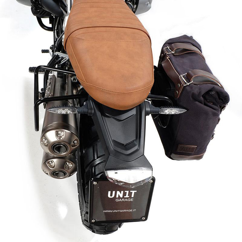 BMW R nineT 1200 Roadster [2014-2023] - Scram Seitentasche in Canvas 22L-30L + Double Hilfsrahmen