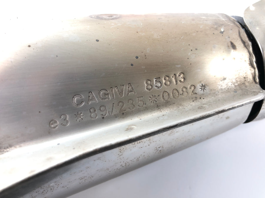 Cagiva Planet 125 [1998] - impianto di scarico silenziatore posteriore collettore marmitta completo