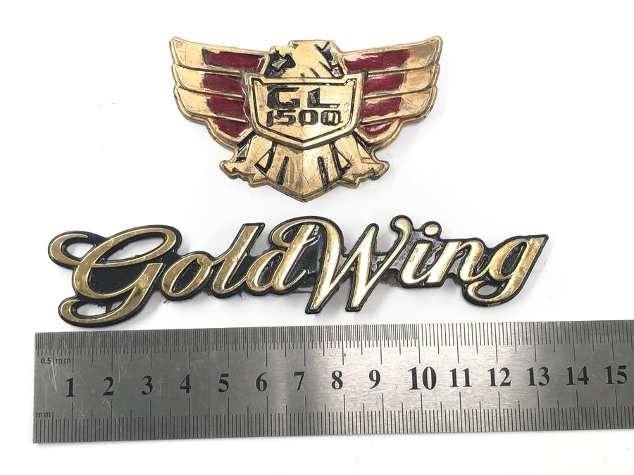 Honda GL 1500 Goldwing SC22 [1993] - Emblem Schriftzug GoldWing Logo Plakette Satz