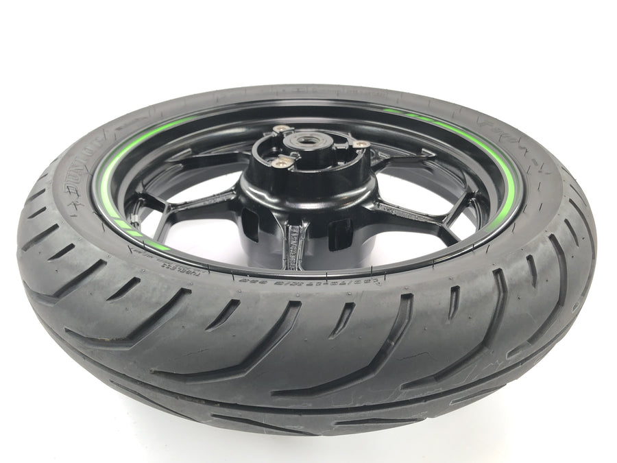 Kawasaki Ninja 125 BX125B [2024] - rear wheel tire rim aluminum rims behind