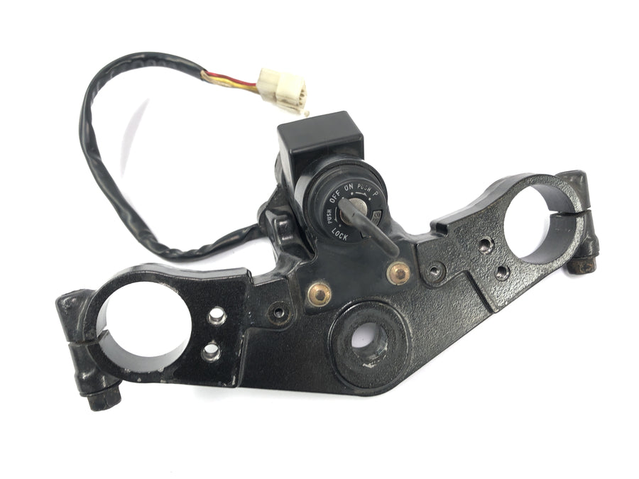 Kawasaki ZX -10 ZXT00B [1990] - locksmith with fork bridge at the top tank lock seat lock helmet lock
