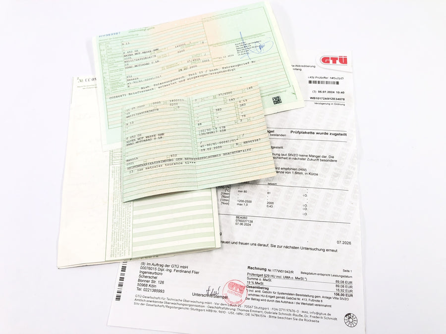 BMW F 650 GS R13 [2002] - Cadre avec papiers