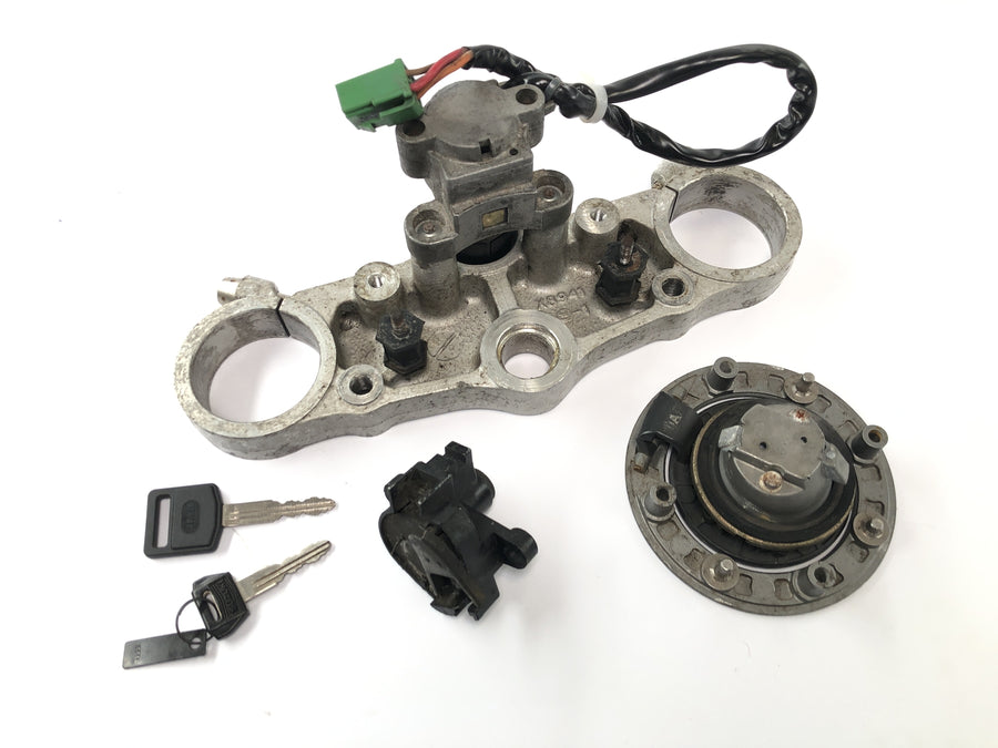 Suzuki GSX-R 1100 W GU75 C [1994] - Set serrature forcella ponte superiore serbatoio serratura serratura sella