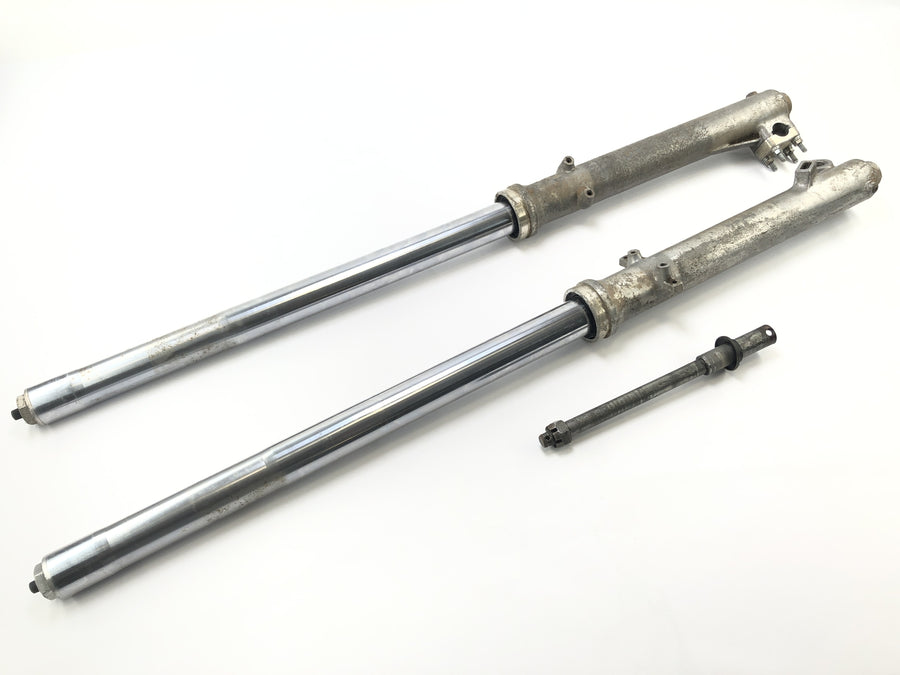 Yamaha XT 500 1U6 [1981] - forcella di sospensione Telegabel Fork con asse