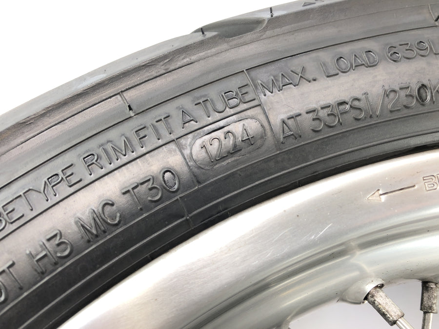 BMW F 650 GS R13 [2002] - Hinterrad Rad Felge hinten mit Kettenrad und Bremsscheibe 3.0x17"