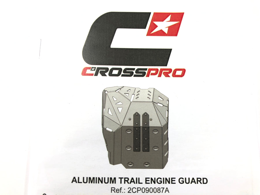 Aprilia Tuareg 660 - Protection moteur Cross Pro protection anti-encastrement moteur sabot aluminium