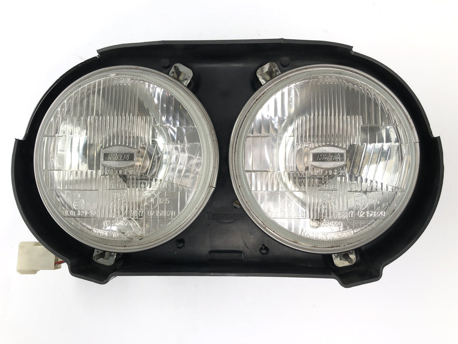 Triumph Daytona 900 T300 [1993] - Double headlight front light lamp module slightly damaged