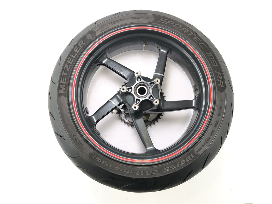 Aprilia SL 1000 Falco PA [2000] - RIM della ruota posteriore 6,00 xne da 17 pollici 180/55 ZR17 Metzeler
