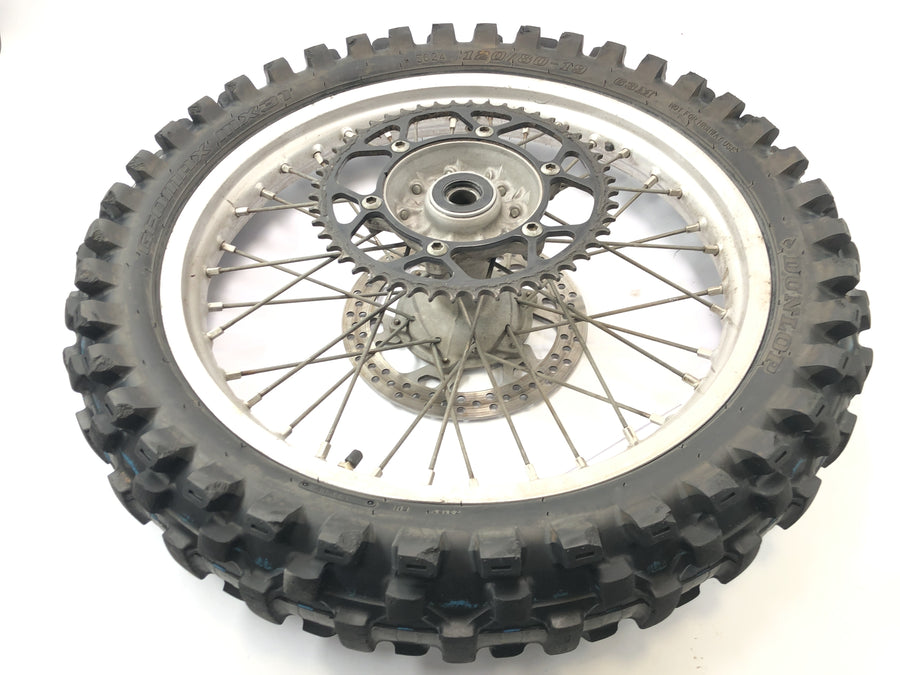 Yamaha YZ 426 F [2000] - rear wheel rim rear spoke tire with brake disc and chain wheel