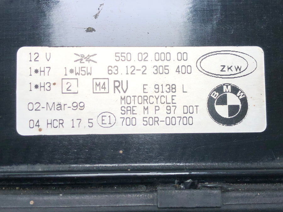 BMW K 1200 LT K2LT [1999] - Phare avant moto lampe moto éclairage