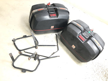 Honda XRV 750 Africa Twin RD04 [1990] - Set de valises avec support et étui latéral pour clés GIVI Monokey