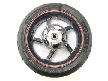 Aprilia SL 1000 Falco PA [2000] - RIM della ruota posteriore 6,00 xne da 17 pollici 180/55 ZR17 Metzeler - 0