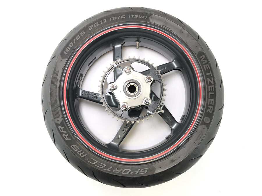 Aprilia SL 1000 Falco PA [2000] - RIM della ruota posteriore 6,00 xne da 17 pollici 180/55 ZR17 Metzeler