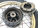 Yamaha XT 500 1U6 [1981] - Cerchio posteriore a raggi dorati 1,85 x 18" con freno a tamburo-6