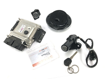 KTM RC 125 [2016] - Kit de serrures, serrure d'allumage, bouchon de réservoir, unité de commande ECU avec jeu de clés à carte à code
