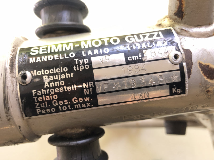 Moto Guzzi 850 Le Mans 3 VF [1986] - Frame con documenti