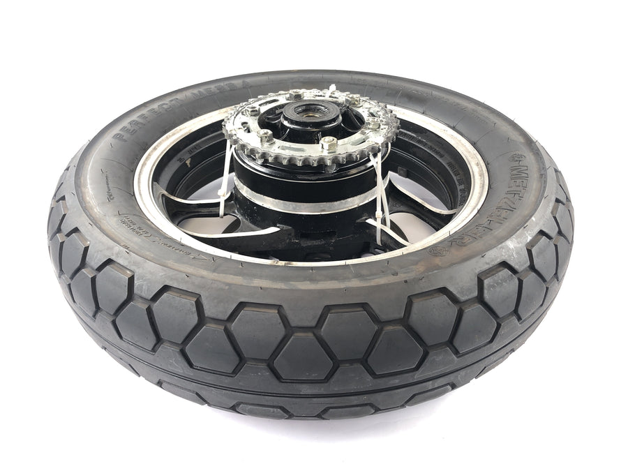 Yamaha FJ 1100 47E [1985] - rear wheel wheel rim with brake disc and chain wheel