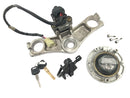 Honda VFR 800 FI RC46 [1999] - Set serrature con ponte forcella superiore, blocchetto di accensione, serratura sella, tappo serbatoio-3