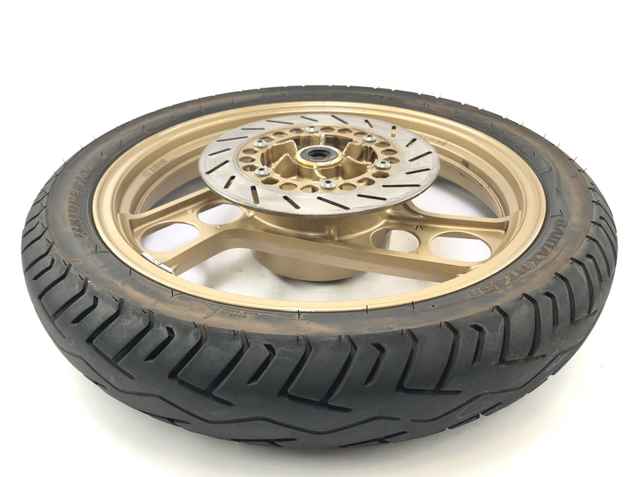 Yamaha RD 350 YPVS 31K [1984] - Rear wheel rim gold with brake disc