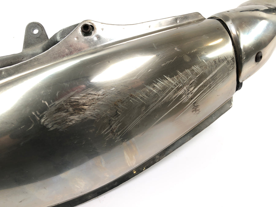 Cagiva Planet 125 [1998] - impianto di scarico silenziatore posteriore collettore marmitta completo