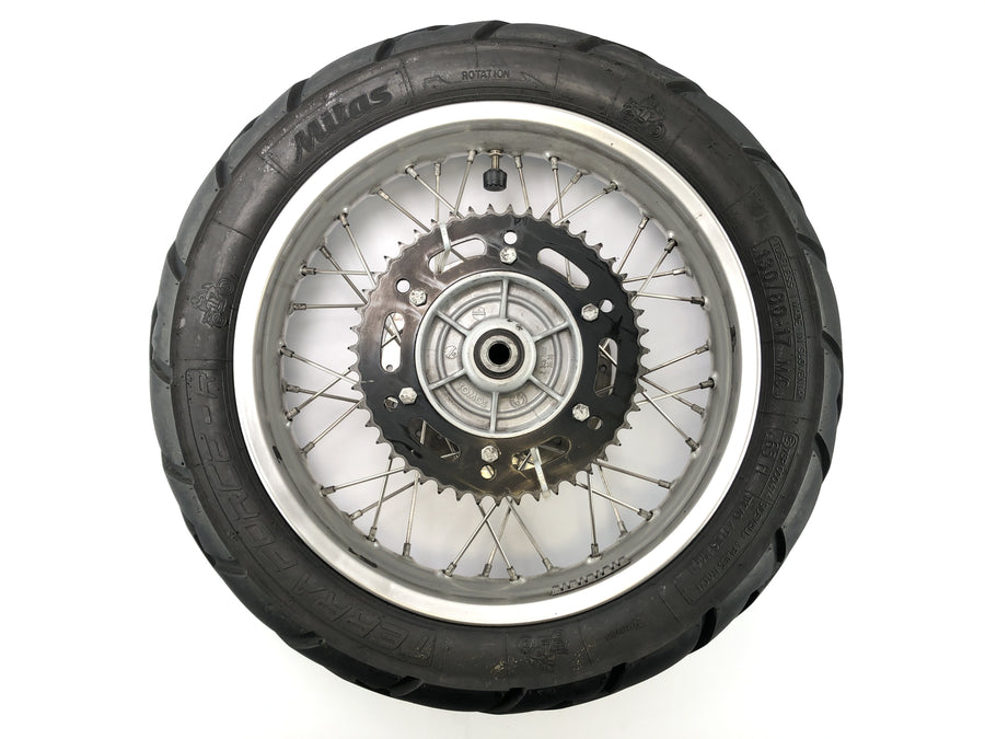 BMW F 650 GS R13 [2002] - Hinterrad Rad Felge hinten mit Kettenrad und Bremsscheibe 3.0x17"