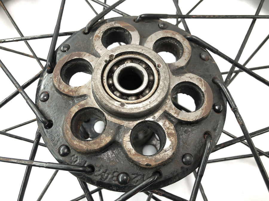 DKW NZ 250 [1938] - Ruota posteriore con raggi e mozzo