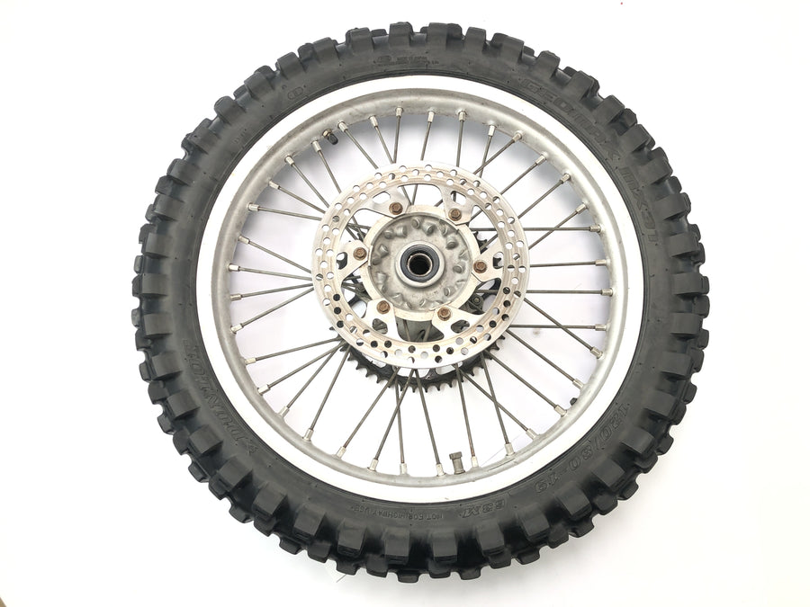 Yamaha YZ 426 F [2000] - rear wheel rim rear spoke tire with brake disc and chain wheel