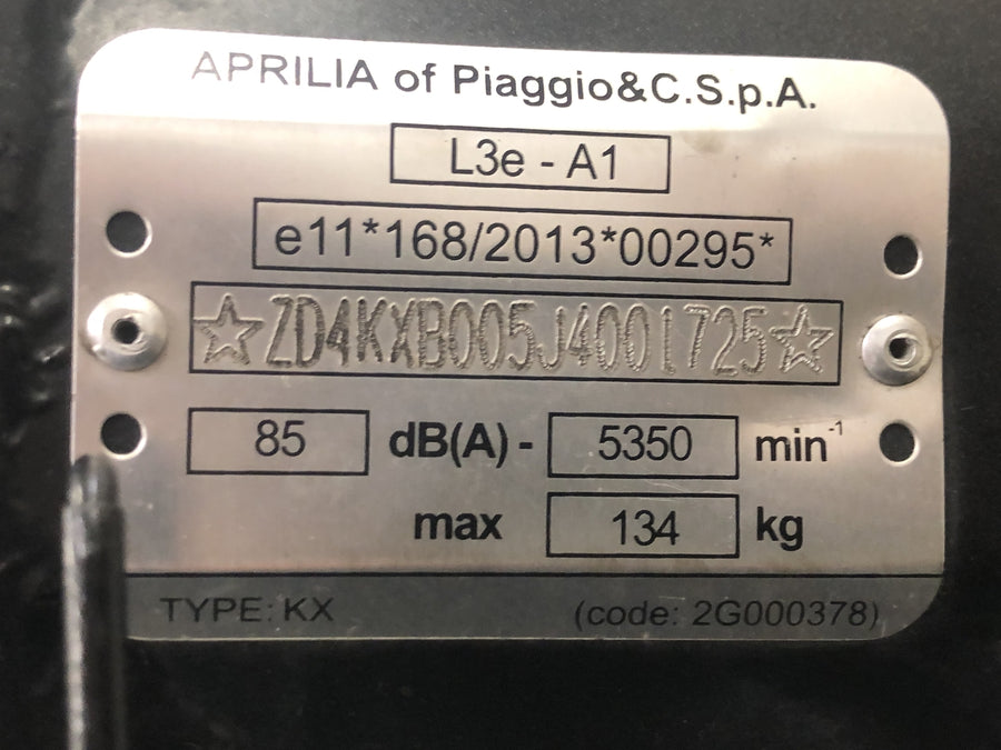 Aprilia SX 125 KX [2018] - Rahmen Hauptrahmen mit Papieren