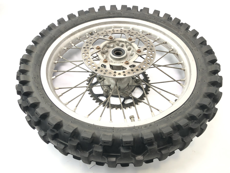 Yamaha YZ 426 F [2000] - rear wheel rim rear spoke tire with brake disc and chain wheel