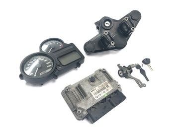 BMW R 1200 GS R12 K25 [2004] - Schlosssatz Steuergerät Cockpit Zündschloss Gabelbrücke oben Lenkschloss Schlüssel Satz