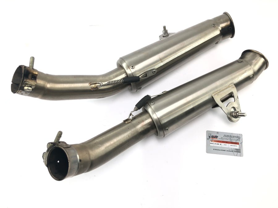 Moto Guzzi V11 Sport [1999] - Silencer stainless steel rear silencer exhaust mufflers MIVV