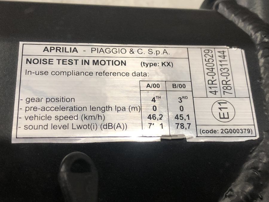 Aprilia SX 125 KX [2018] - Rahmen Hauptrahmen mit Papieren