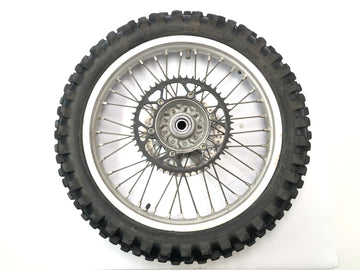 Yamaha YZ 426 F [2000] - rear wheel rim rear spoke tire with brake disc and chain wheel - 0