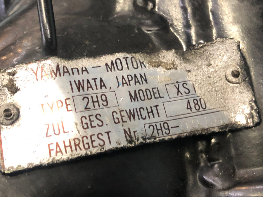 Yamaha XS 1100 2H9 [1978] - Cadre avec papiers
