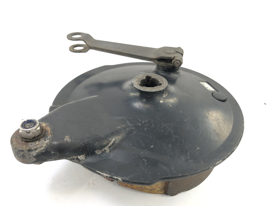 Yamaha XT 500 1U6 [1981] - Rear brake drum with brake shoes
