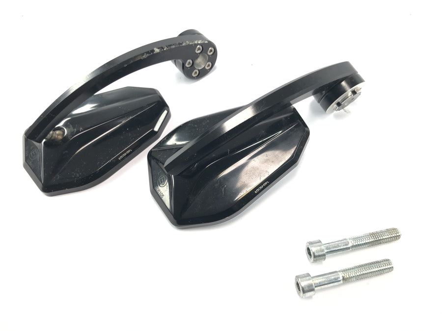 Yamaha MT 03 RM02 [2007] - Set specchietti retrovisori per manubrio e specchietti retrovisori anteriori neri