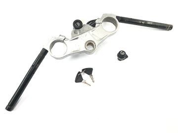 Aprilia RS 125 TW [2017] - ponte forcella superiore con blocchetto accensione mozzo manubrio e serratura sella