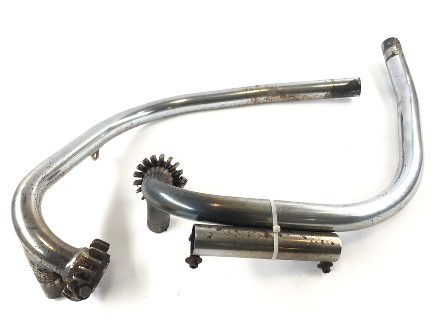 Triumph Bonneville T140V [1976] - Collettore di scarico del collettore di scarico a sinistra e a destra