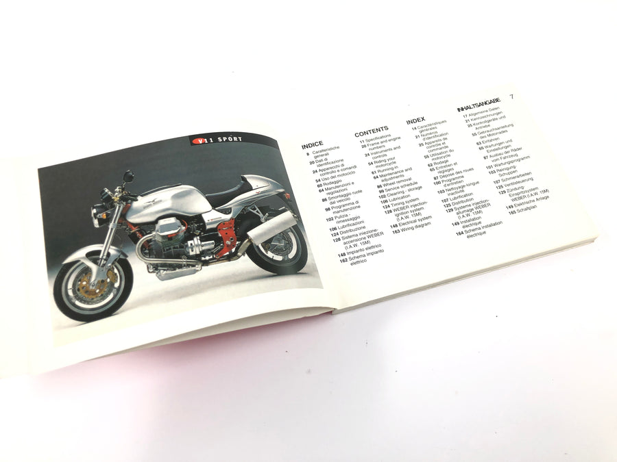 Moto Guzzi V11 Sport [1999] - Manuel du conducteur Manuel de l'utilisateur
