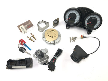 Ducati Monster SR2 800 M4 [2006] - Schlosssatz mit Wegfahrsperre Zünschloss Tachometer Cockpit