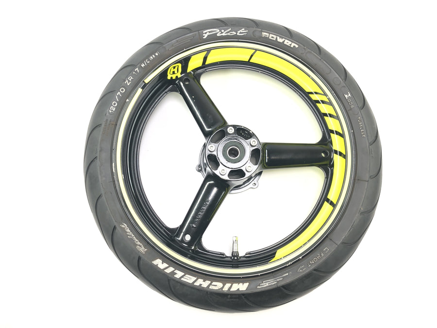 Husqvarna TE 610 H6 8AE [Suzuki RGV 250] - Wheel rim tire set front wheel 3.50 x 17 rear wheel 4.50 x 17 set with mock copy