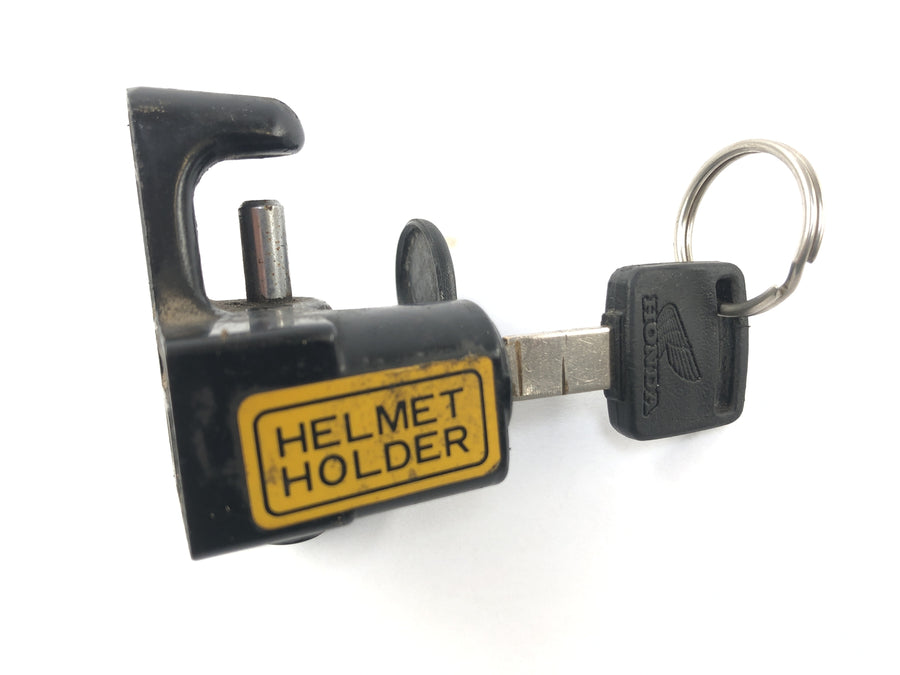 Honda NX 650 RD02 [1989] - locksmith ignition lock Tank lock Helmschloss Gabelbrücke above