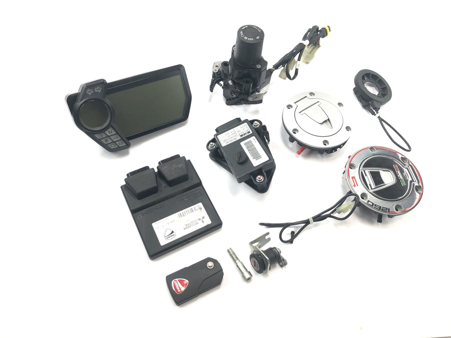 Ducati Multistrada 1200 S Touring [2009] - Kit de serrures, antidémarrage, antidémarrage, ECU, capteur de compteur de vitesse